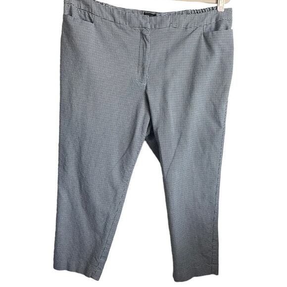 Talbots Hampshire Pants Women 22WP Houndstooth Straight Leg Career Capsule Work - Picture 1 of 10